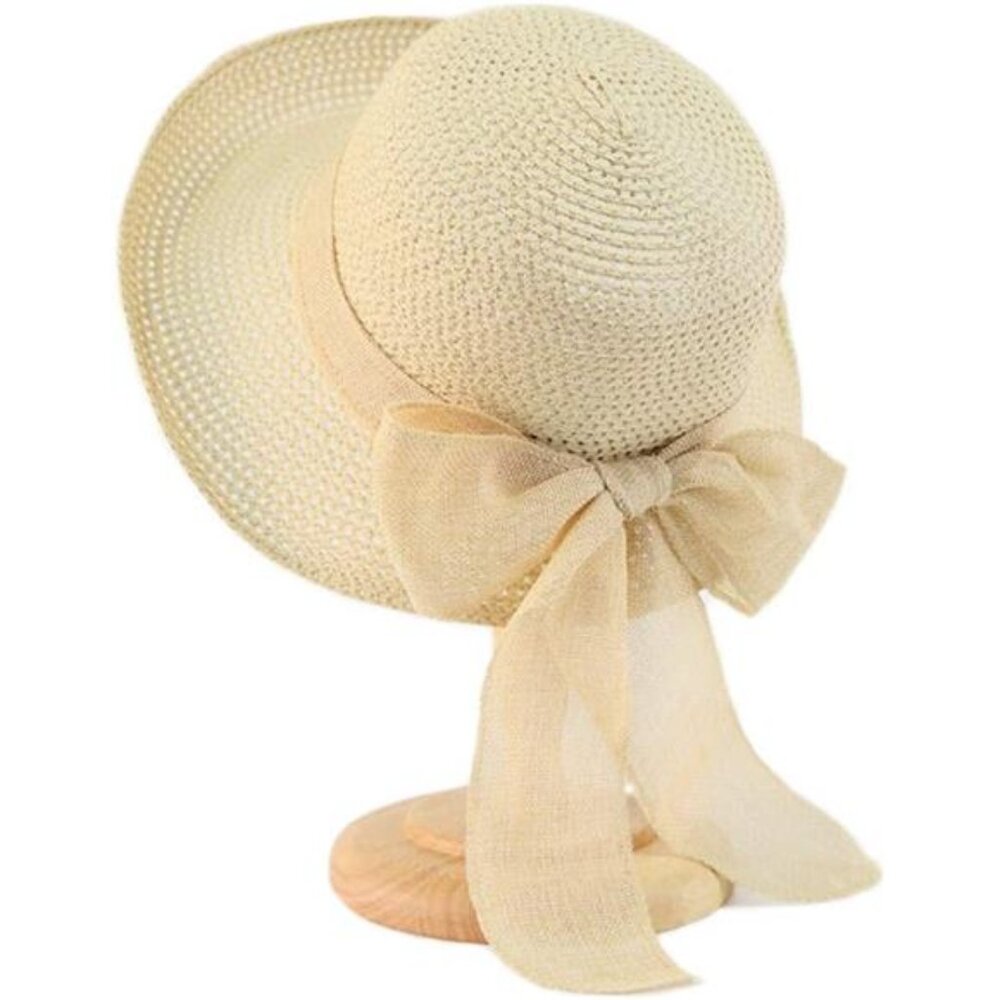 Women's Floppy Sun Hat Fashionable Summer Wide Brim Cap Straw Hat UV